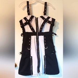 TRIPP NYC All Power Dress sz L Y2K Goth Rave Bondage Punk Rave Alt